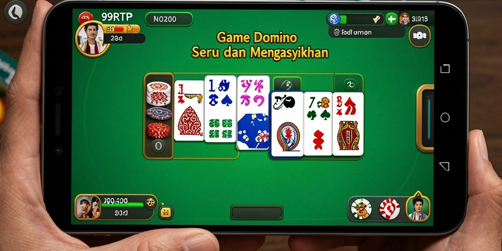 Tampilan screenshot 99RTP menampilkan gameplay Domino yang menarik.