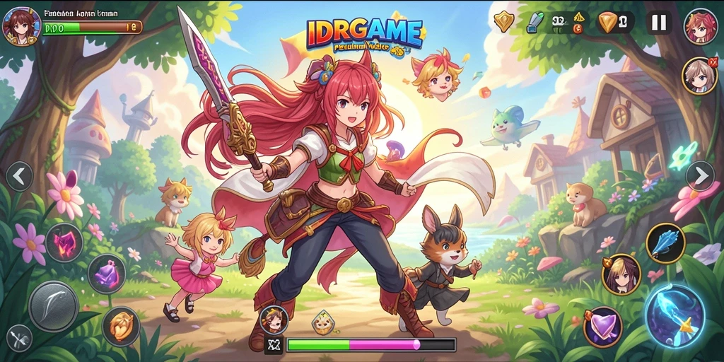 Tampilan menakjubkan dari gameplay <strong>IDRGAME</strong> yang penuh aksi dan petualangan.