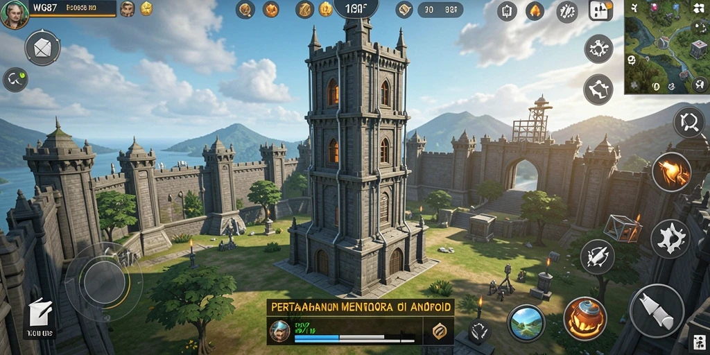 Tampilan menakjubkan dari gameplay Tower Defense di WG87.